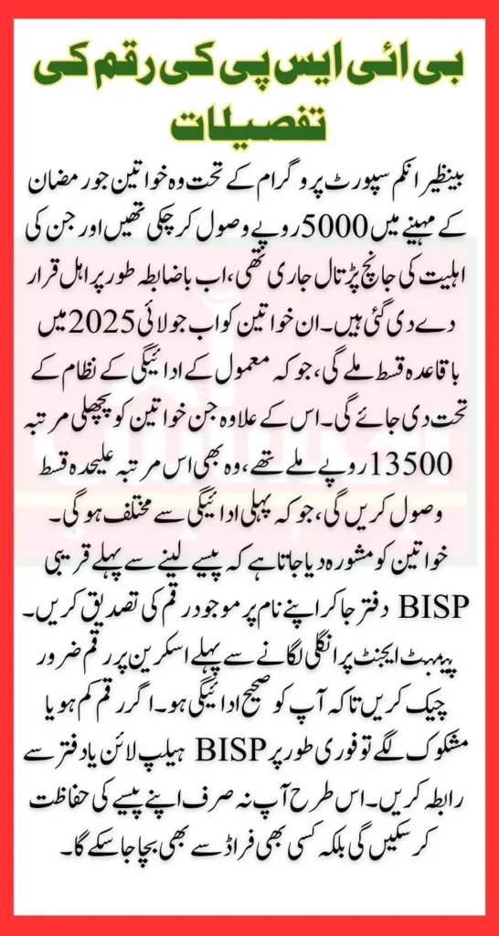 Benazir Income Support Program May Payment Schedule And Distribution Details 2025
