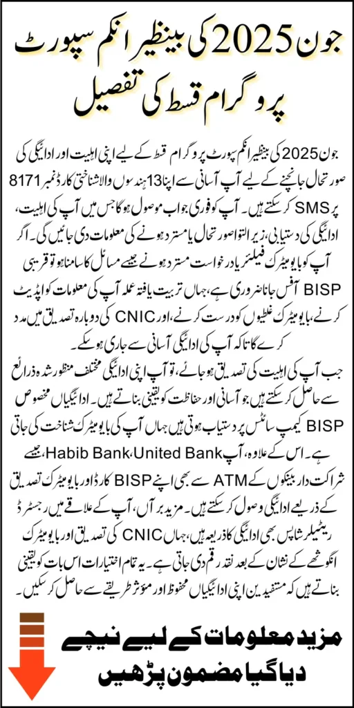 How To Check BISP 8171 June 2025 Payment Easily By CNIC And Receive 13500 Know Complete Guide